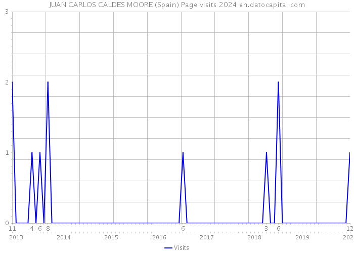 JUAN CARLOS CALDES MOORE (Spain) Page visits 2024 