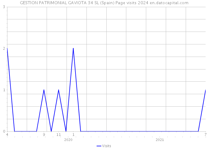 GESTION PATRIMONIAL GAVIOTA 34 SL (Spain) Page visits 2024 