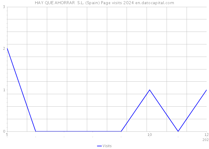 HAY QUE AHORRAR S.L. (Spain) Page visits 2024 