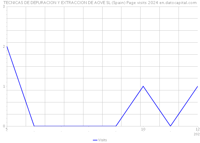 TECNICAS DE DEPURACION Y EXTRACCION DE AOVE SL (Spain) Page visits 2024 