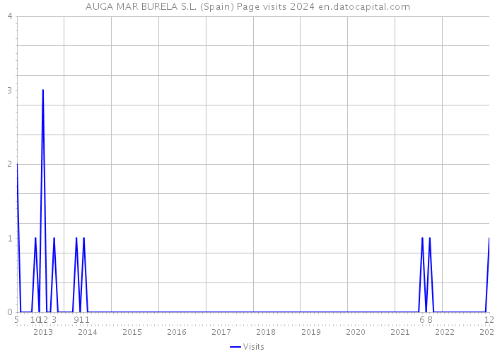 AUGA MAR BURELA S.L. (Spain) Page visits 2024 