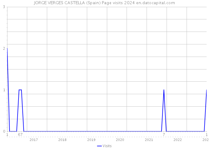 JORGE VERGES CASTELLA (Spain) Page visits 2024 