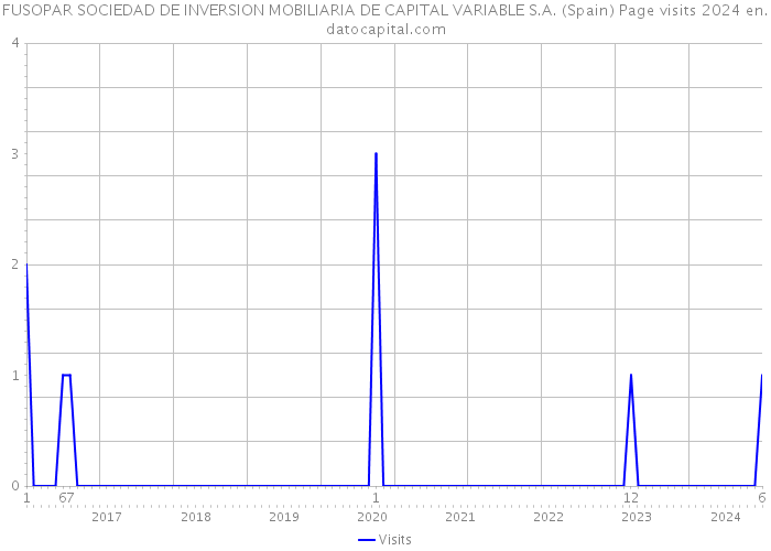 FUSOPAR SOCIEDAD DE INVERSION MOBILIARIA DE CAPITAL VARIABLE S.A. (Spain) Page visits 2024 