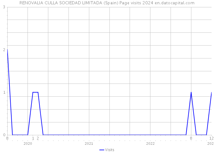 RENOVALIA CULLA SOCIEDAD LIMITADA (Spain) Page visits 2024 