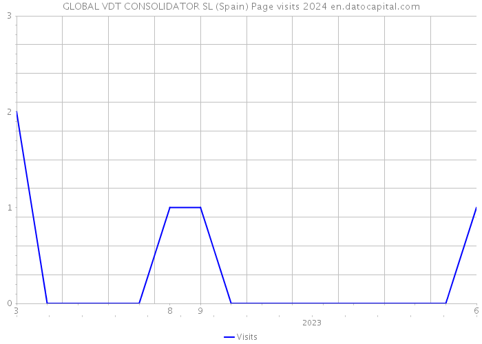 GLOBAL VDT CONSOLIDATOR SL (Spain) Page visits 2024 