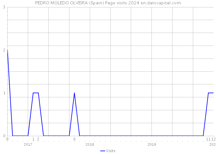 PEDRO MOLEDO OLVEIRA (Spain) Page visits 2024 