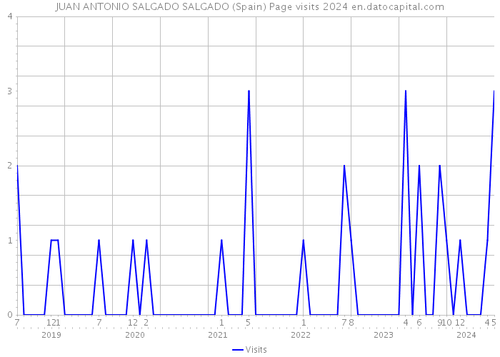 JUAN ANTONIO SALGADO SALGADO (Spain) Page visits 2024 