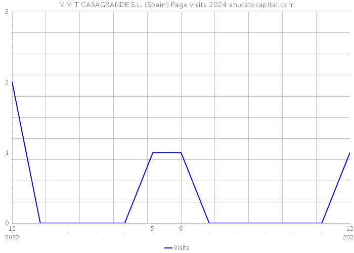 V M T CASAGRANDE S.L. (Spain) Page visits 2024 