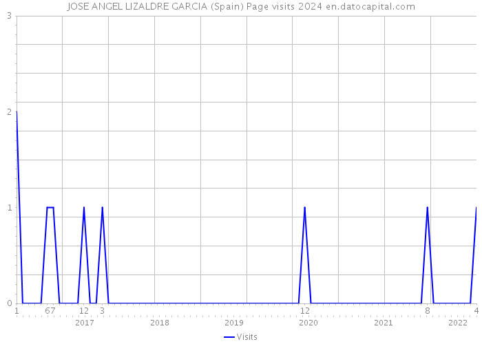 JOSE ANGEL LIZALDRE GARCIA (Spain) Page visits 2024 