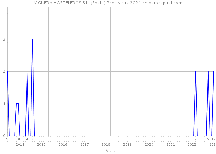 VIGUERA HOSTELEROS S.L. (Spain) Page visits 2024 