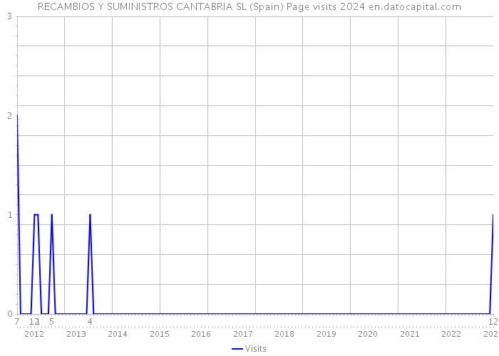 RECAMBIOS Y SUMINISTROS CANTABRIA SL (Spain) Page visits 2024 