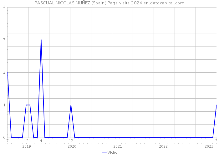 PASCUAL NICOLAS NUÑEZ (Spain) Page visits 2024 