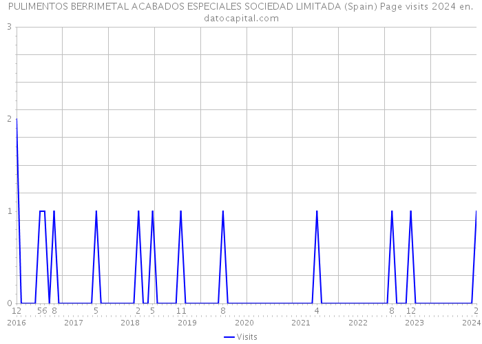 PULIMENTOS BERRIMETAL ACABADOS ESPECIALES SOCIEDAD LIMITADA (Spain) Page visits 2024 