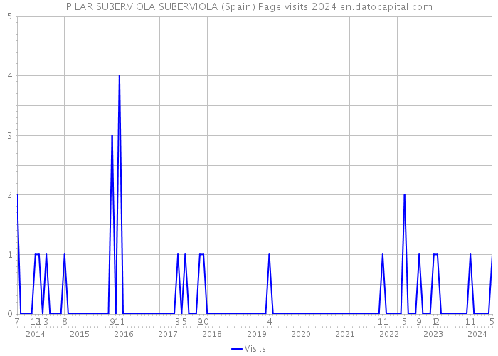 PILAR SUBERVIOLA SUBERVIOLA (Spain) Page visits 2024 