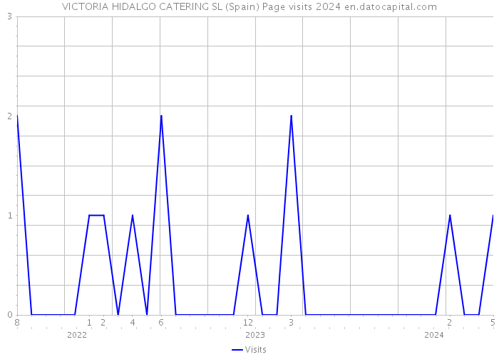 VICTORIA HIDALGO CATERING SL (Spain) Page visits 2024 