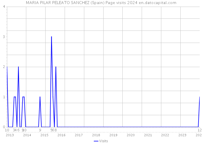 MARIA PILAR PELEATO SANCHEZ (Spain) Page visits 2024 