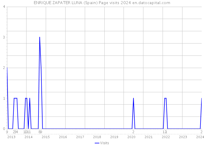 ENRIQUE ZAPATER LUNA (Spain) Page visits 2024 