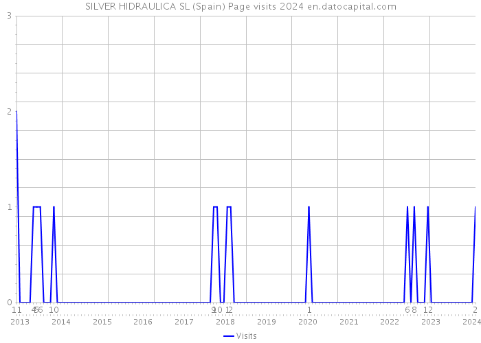 SILVER HIDRAULICA SL (Spain) Page visits 2024 