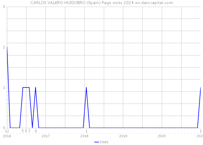 CARLOS VALERO HUIDOBRO (Spain) Page visits 2024 
