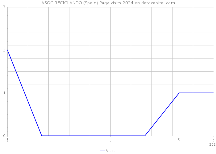 ASOC RECICLANDO (Spain) Page visits 2024 