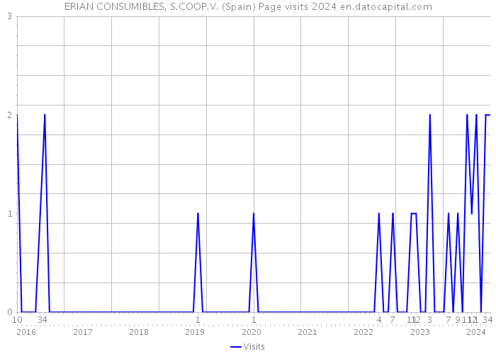 ERIAN CONSUMIBLES, S.COOP.V. (Spain) Page visits 2024 