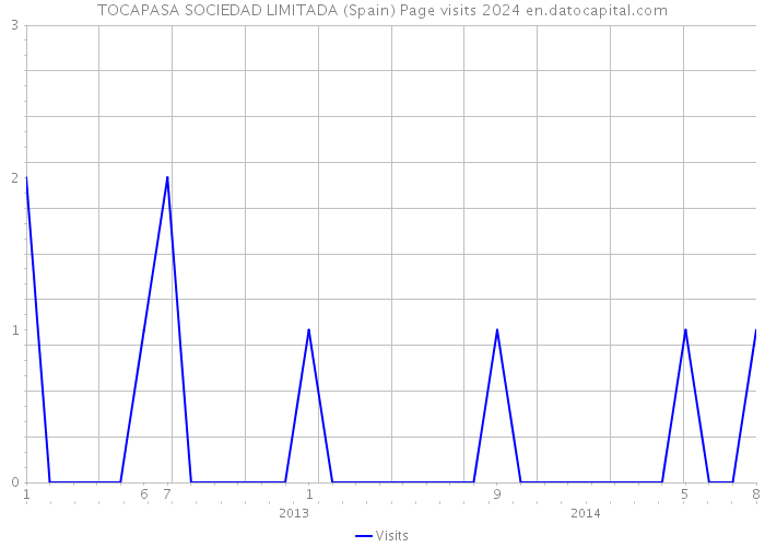 TOCAPASA SOCIEDAD LIMITADA (Spain) Page visits 2024 