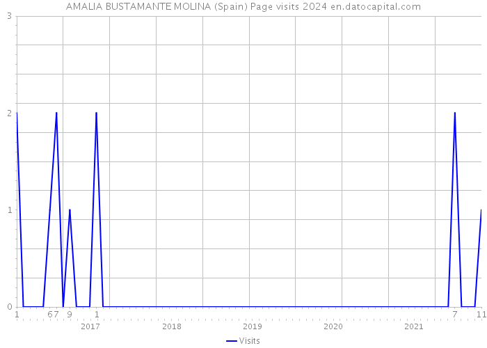 AMALIA BUSTAMANTE MOLINA (Spain) Page visits 2024 