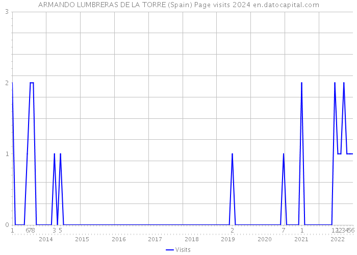 ARMANDO LUMBRERAS DE LA TORRE (Spain) Page visits 2024 