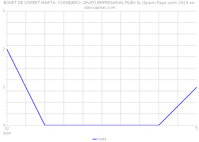 BONET DE GISPERT MARTA. CONSEJERO: GRUPO EMPRESARIAL PILBO SL (Spain) Page visits 2024 