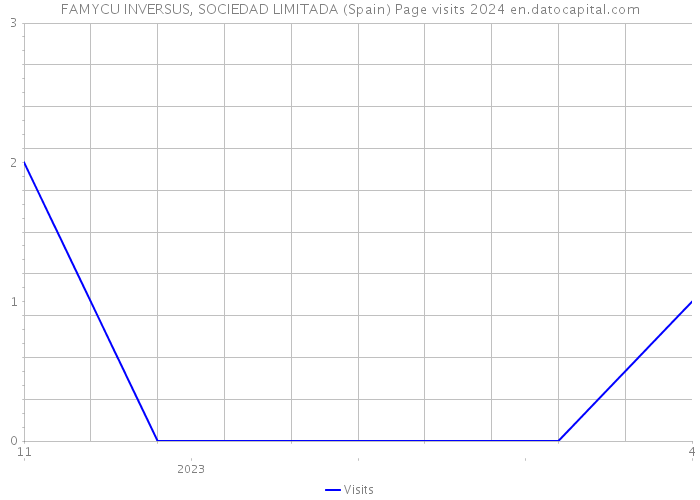 FAMYCU INVERSUS, SOCIEDAD LIMITADA (Spain) Page visits 2024 