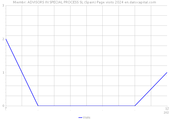 Miembr: ADVISORS IN SPECIAL PROCESS SL (Spain) Page visits 2024 