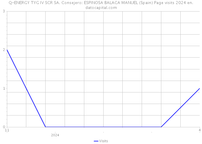 Q-ENERGY TYG IV SCR SA. Consejero: ESPINOSA BALACA MANUEL (Spain) Page visits 2024 