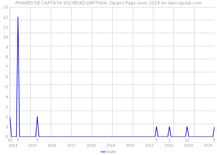 PINARES DE CARTAYA SOCIEDAD LIMITADA. (Spain) Page visits 2024 