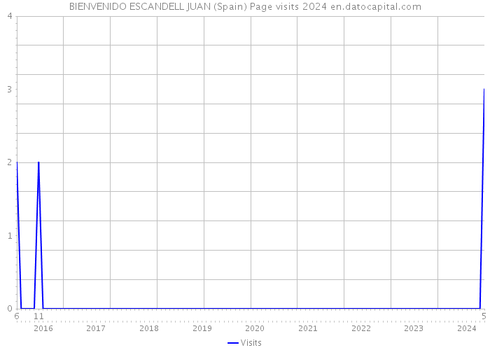 BIENVENIDO ESCANDELL JUAN (Spain) Page visits 2024 