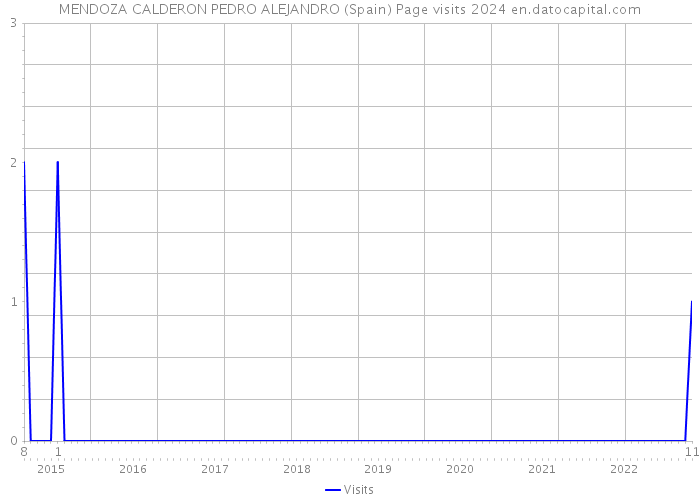 MENDOZA CALDERON PEDRO ALEJANDRO (Spain) Page visits 2024 