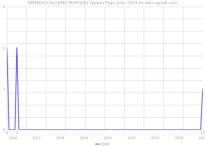 REMEDIOS ALVAREZ MARQUEZ (Spain) Page visits 2024 