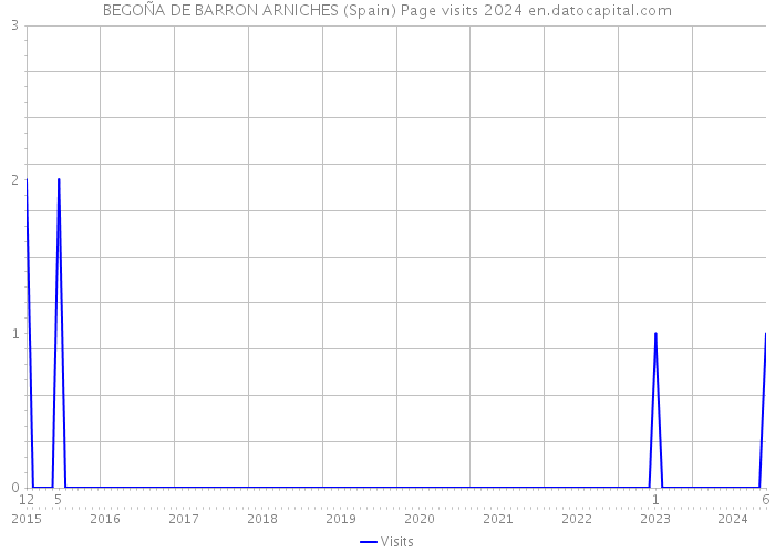 BEGOÑA DE BARRON ARNICHES (Spain) Page visits 2024 
