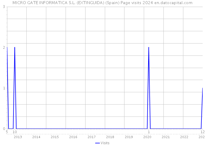MICRO GATE INFORMATICA S.L. (EXTINGUIDA) (Spain) Page visits 2024 