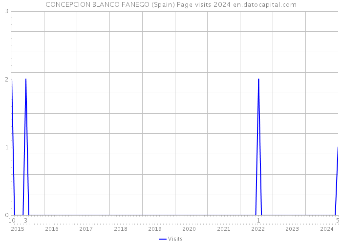 CONCEPCION BLANCO FANEGO (Spain) Page visits 2024 
