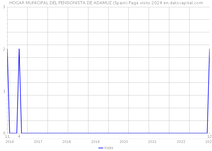 HOGAR MUNICIPAL DEL PENSIONISTA DE ADAMUZ (Spain) Page visits 2024 