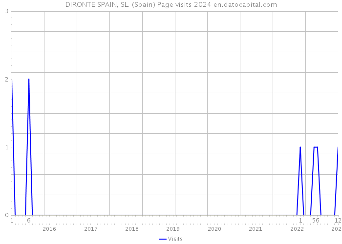 DIRONTE SPAIN, SL. (Spain) Page visits 2024 