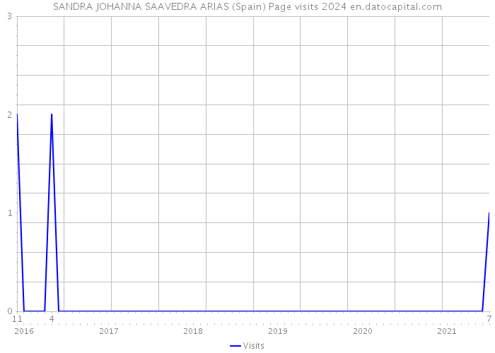 SANDRA JOHANNA SAAVEDRA ARIAS (Spain) Page visits 2024 