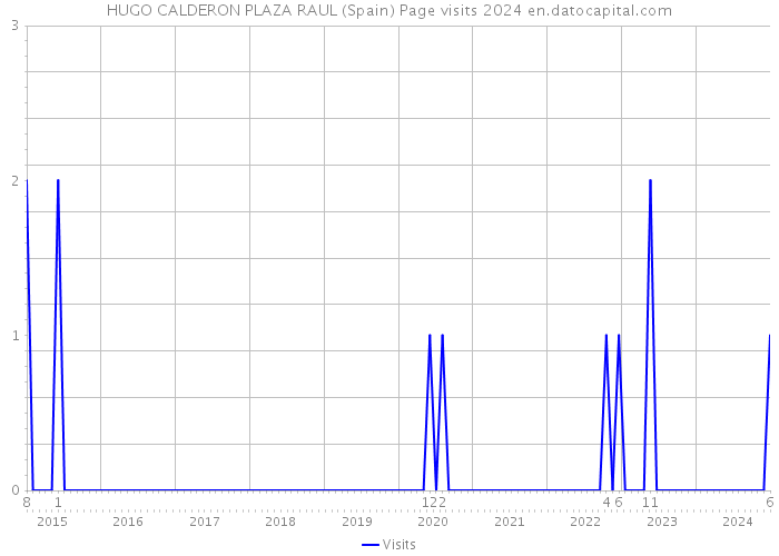 HUGO CALDERON PLAZA RAUL (Spain) Page visits 2024 