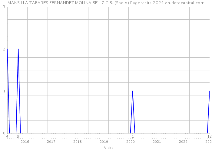 MANSILLA TABARES FERNANDEZ MOLINA BELLZ C.B. (Spain) Page visits 2024 