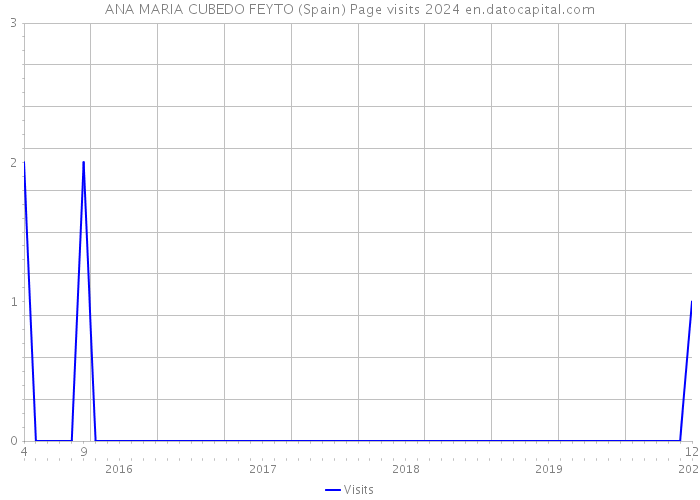 ANA MARIA CUBEDO FEYTO (Spain) Page visits 2024 