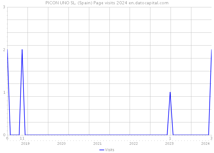 PICON UNO SL. (Spain) Page visits 2024 