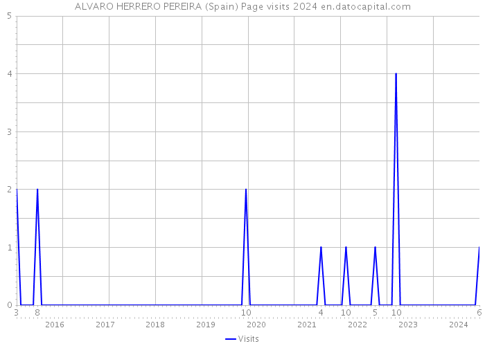 ALVARO HERRERO PEREIRA (Spain) Page visits 2024 