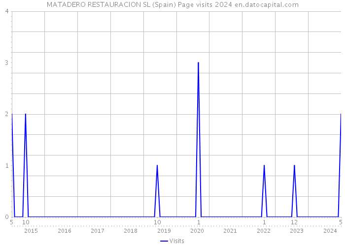 MATADERO RESTAURACION SL (Spain) Page visits 2024 