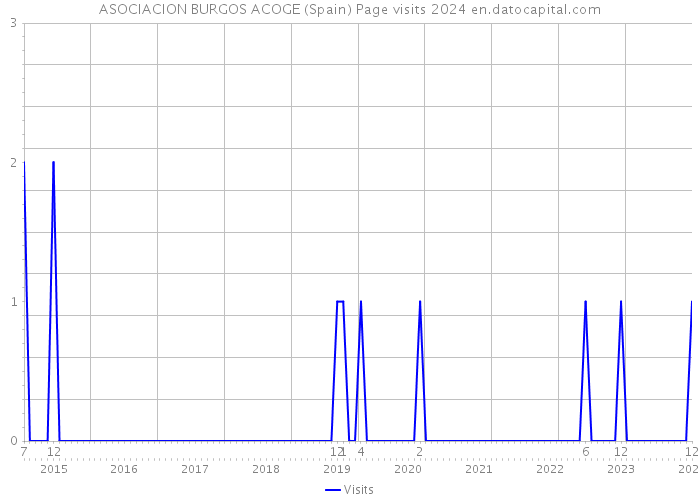 ASOCIACION BURGOS ACOGE (Spain) Page visits 2024 