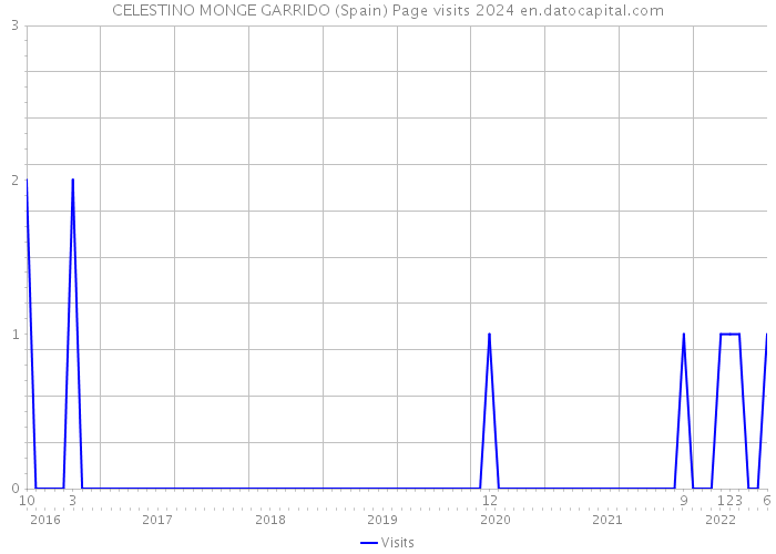 CELESTINO MONGE GARRIDO (Spain) Page visits 2024 